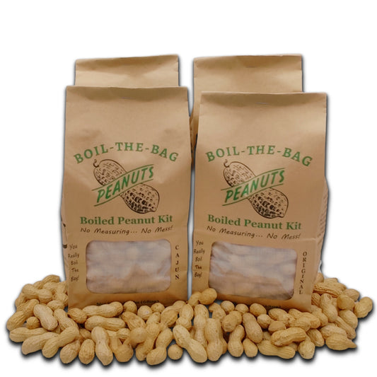 Boil-The-Bag Boiled Peanuts- (4 Bags)