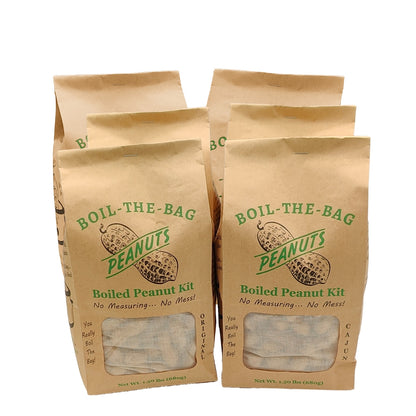 Boil-The-Bag Boiled Peanuts - (6 Bags)