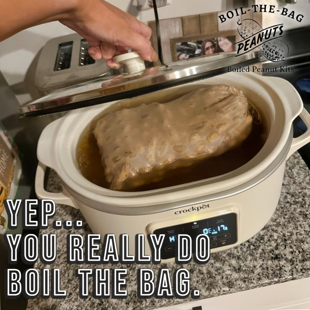 Boil-The-Bag Boiled Peanuts- (4 Bags)